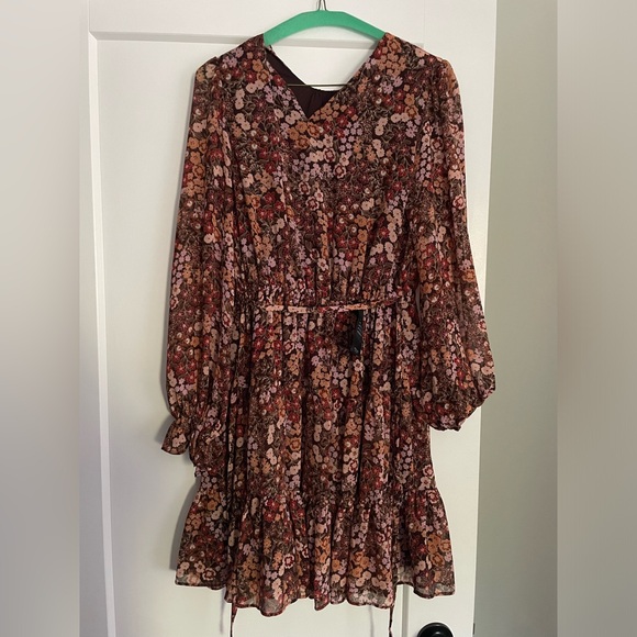 Fall Floral Dress - Picture 2 of 3